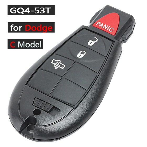 2013-2018 Dodge RAM / 4-Button ID46 Remote Head Key / GQ4-53T (AFTERMARKET)